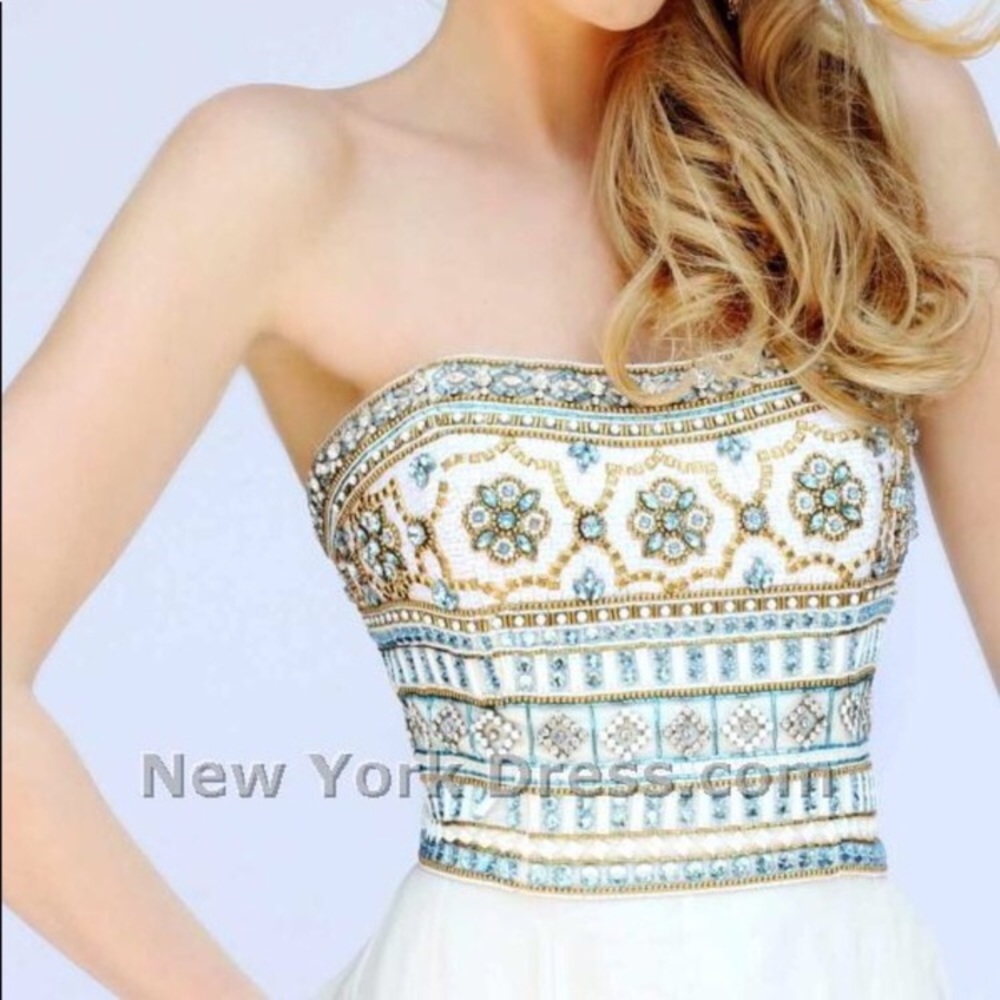 Sherri hill strapless dress